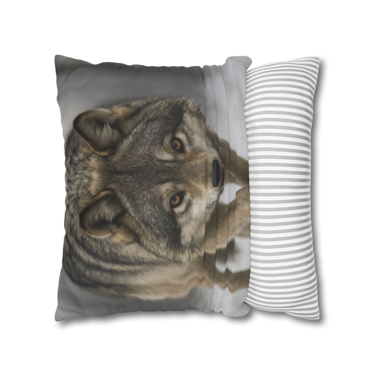 Silver Hush Gray Wolf comfortable bedding pillow covers