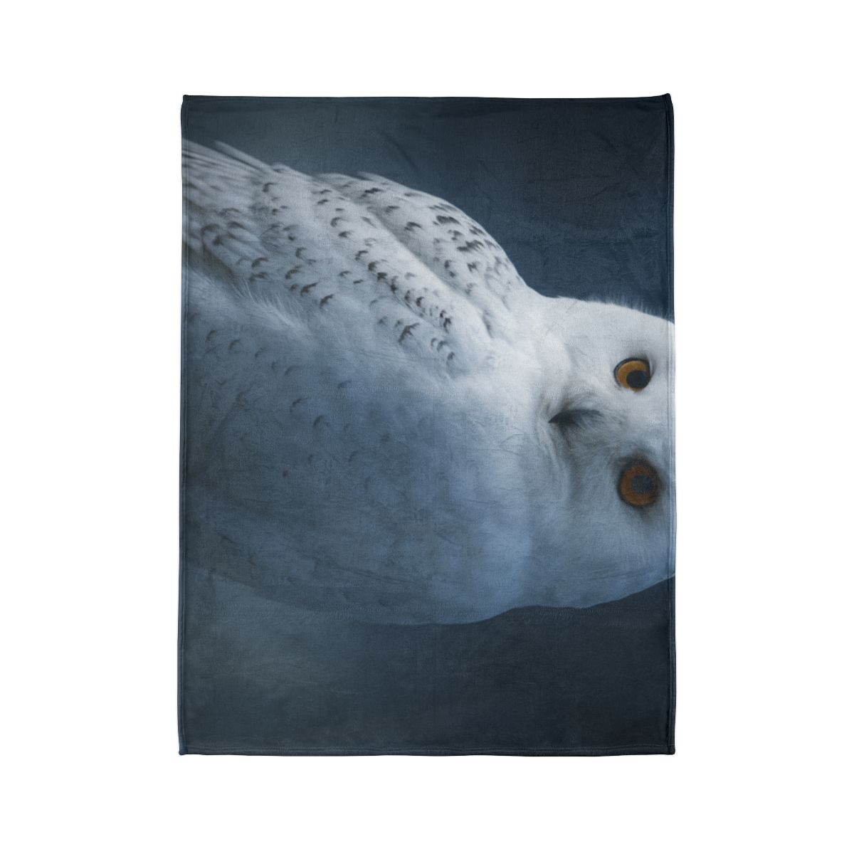 Moonlit Sentinel Snowy Owl stylish throw blankets