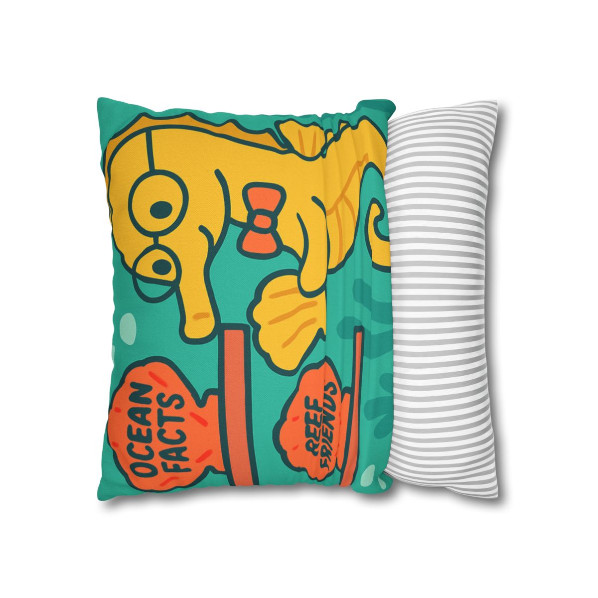Underwater Library Of The Seahorse Librarian stylish decorative pillowcases