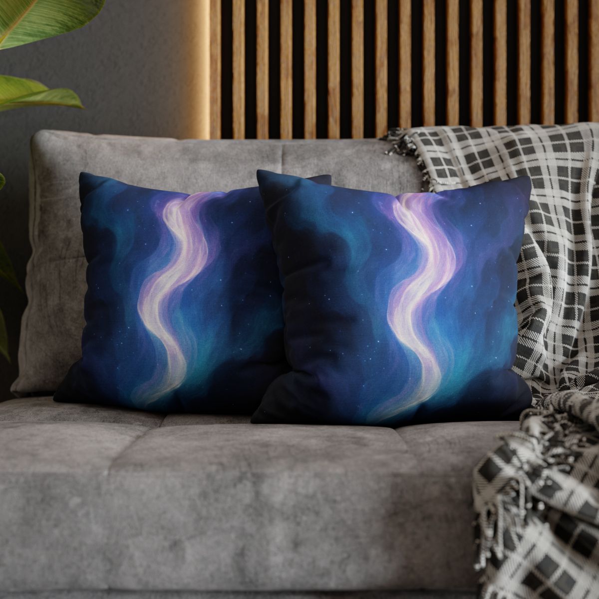 Electro Aurora Nebula Loom comfortable bedding pillow covers