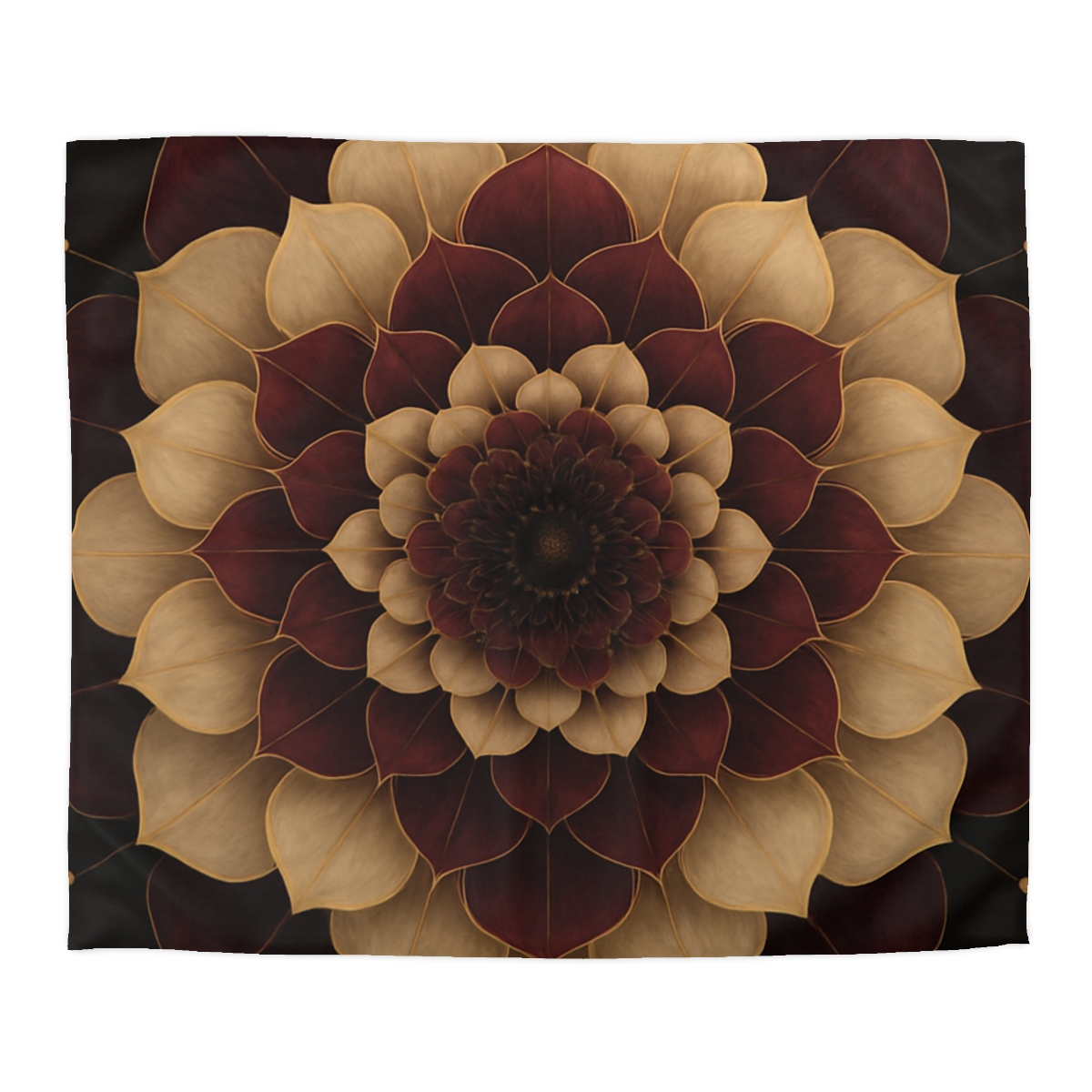 Petal Orbit Mandala stylish duvet covers