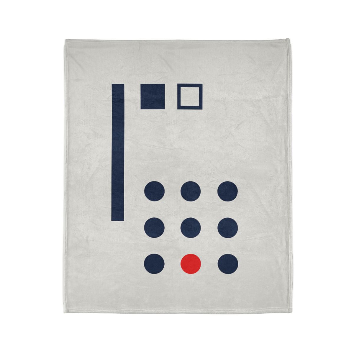 Missing Cell Dot Grid With Long Bar personalized cozy blankets