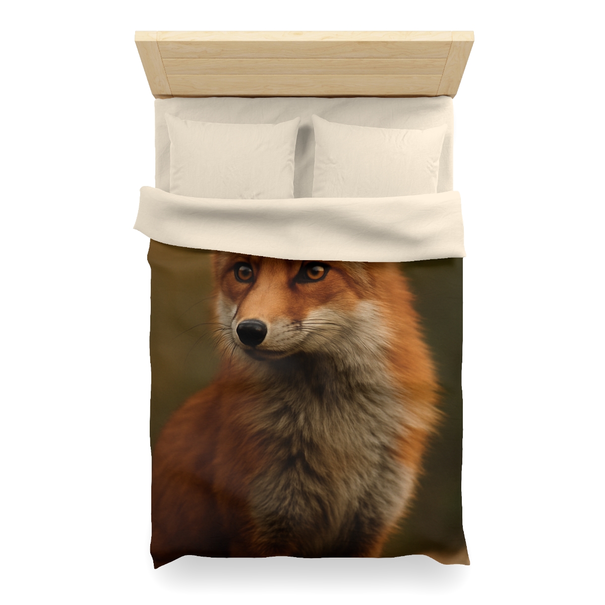 Crimson Whisper Red Fox unique patterned duvets