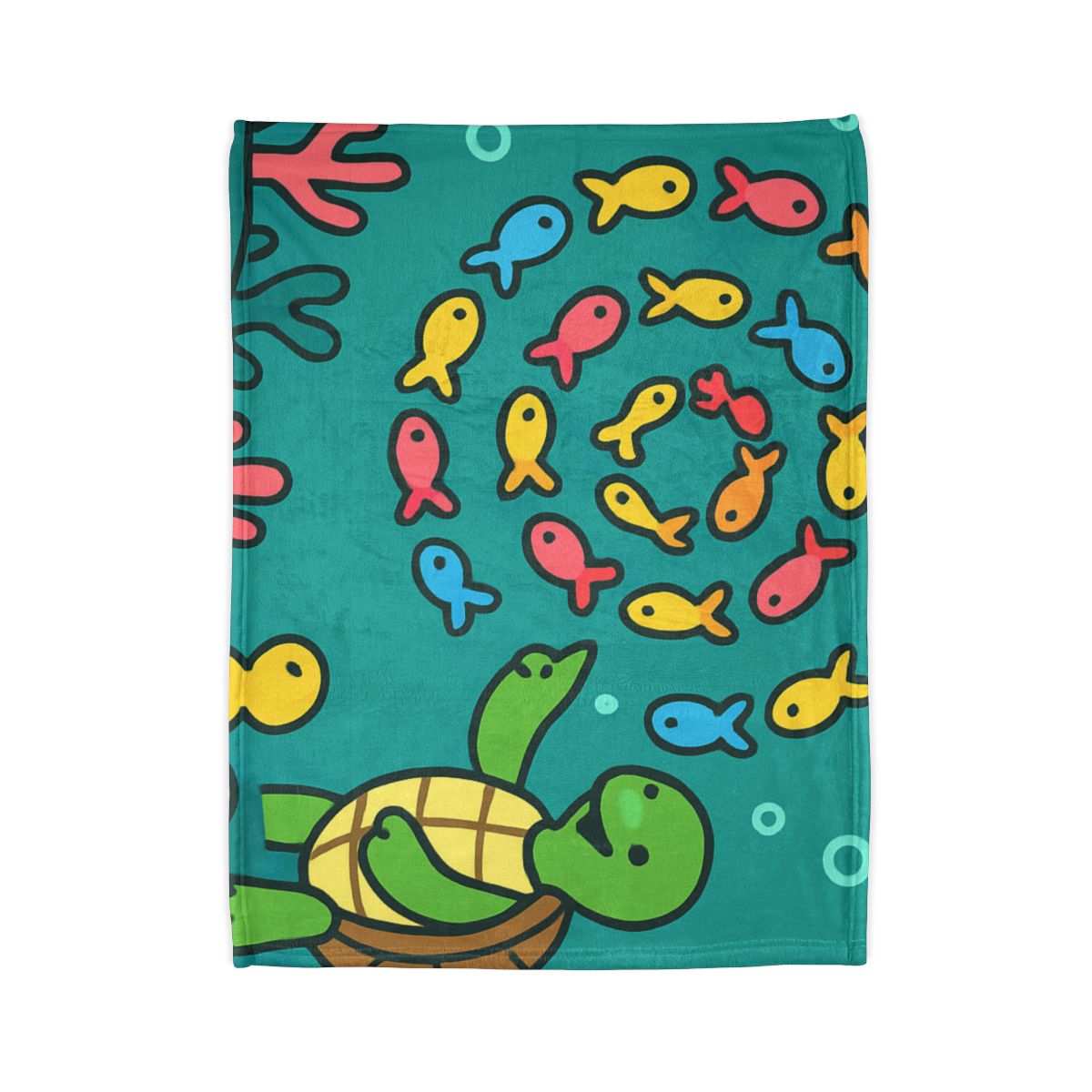 Galaxy Reef School Of Fish soft fleece blankets