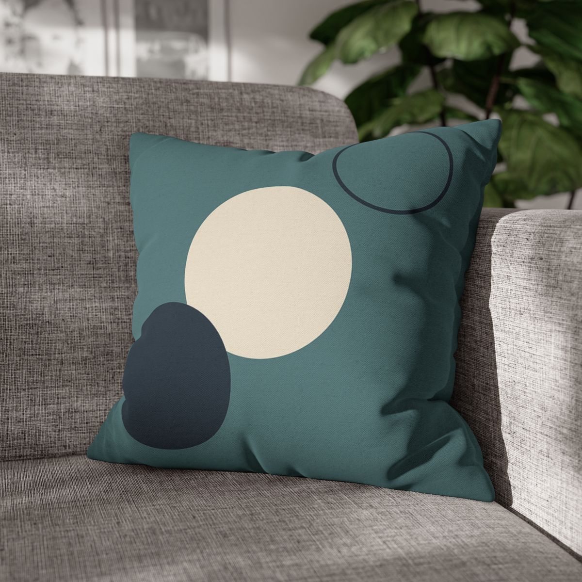 Staggered Trio Of Circles Harmony stylish decorative pillowcases