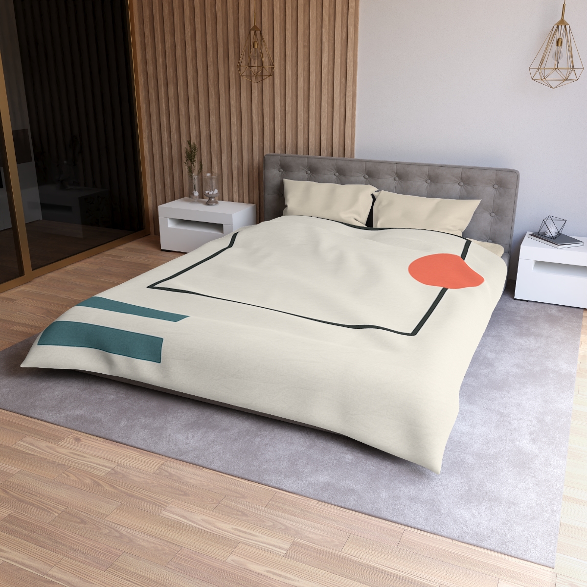 Quiet Orbit With Split Frame personalized bedding duvets