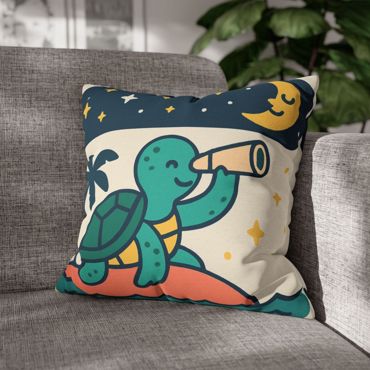 Stargazer Sea Turtle Adventure comfortable bedding pillow covers