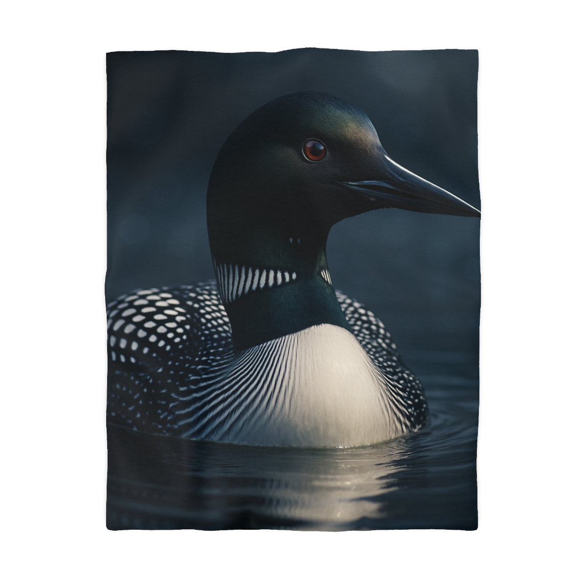 Moonlit Chorus Common Loon custom duvets