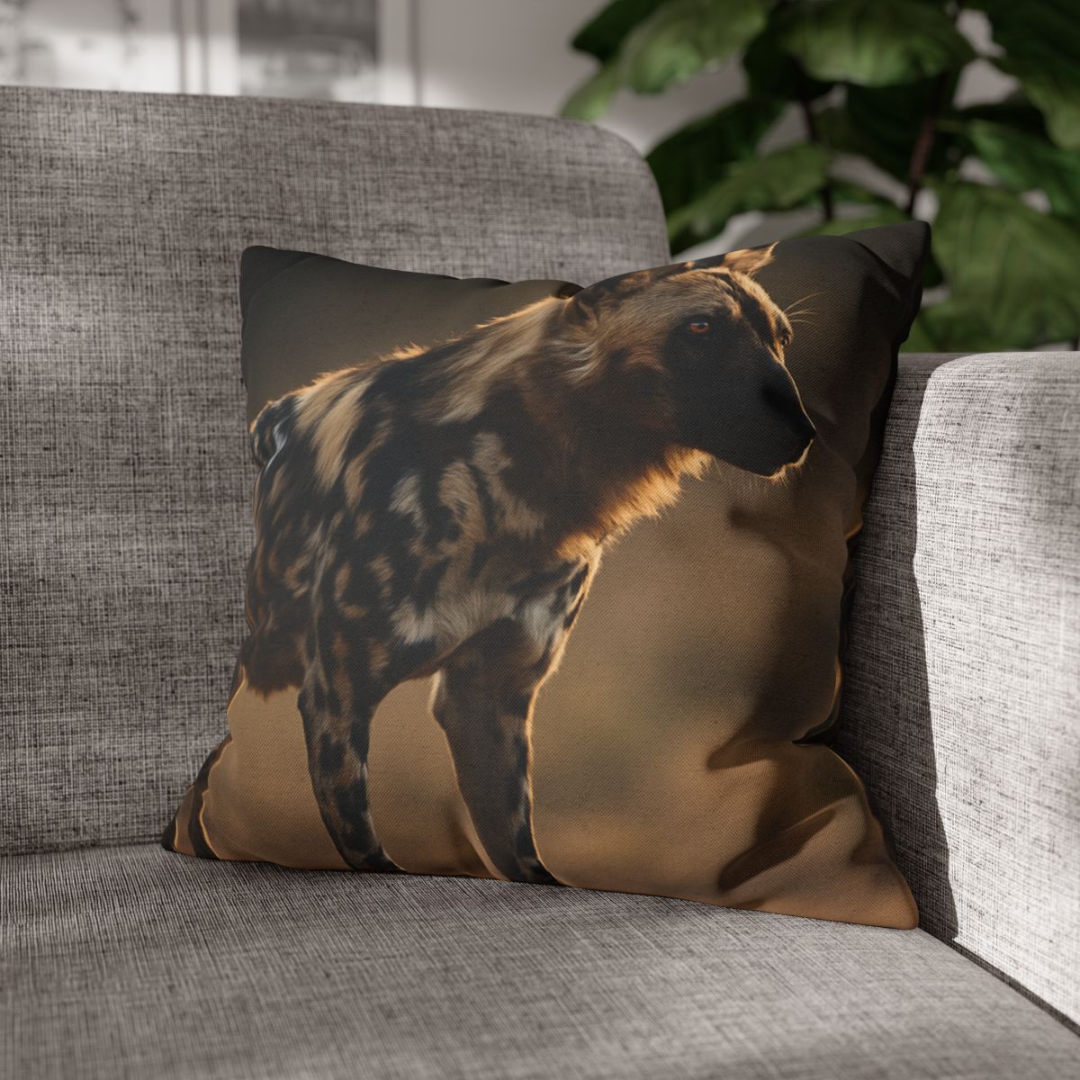Ember Gaze African Wild Dog custom pillow cases