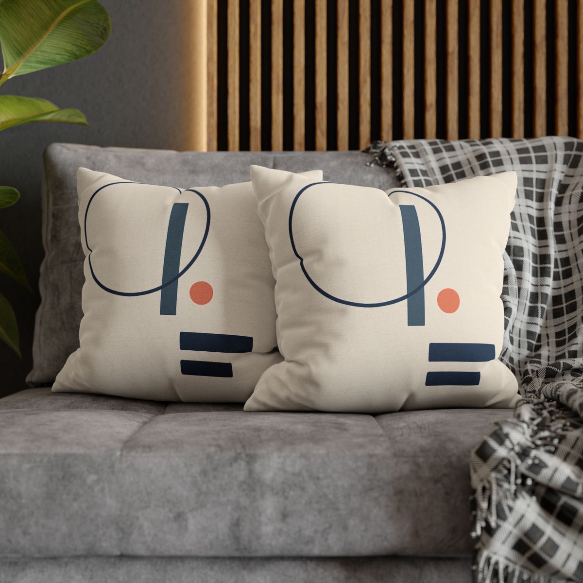 Quiet Orbit With Split Bars soft cotton pillow cases