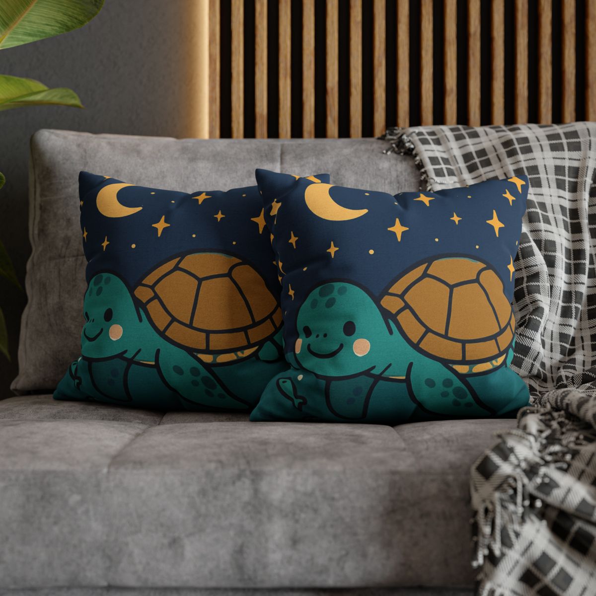 Starry Sea Turtle Voyage stylish decorative pillowcases