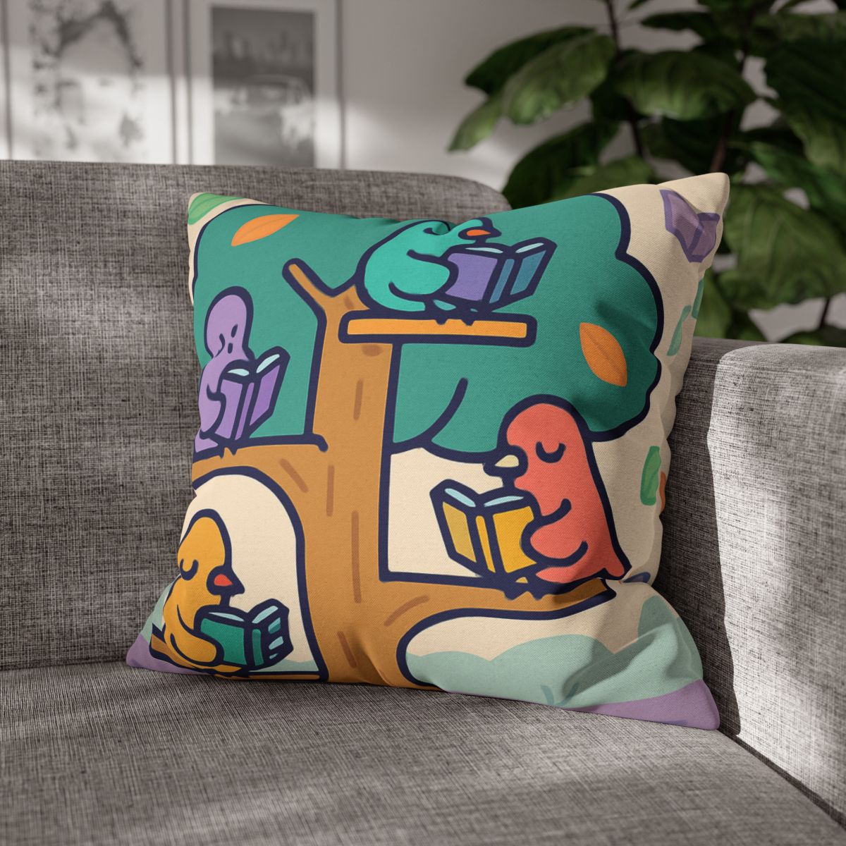Library Of Magical Birds personalized pillow covers