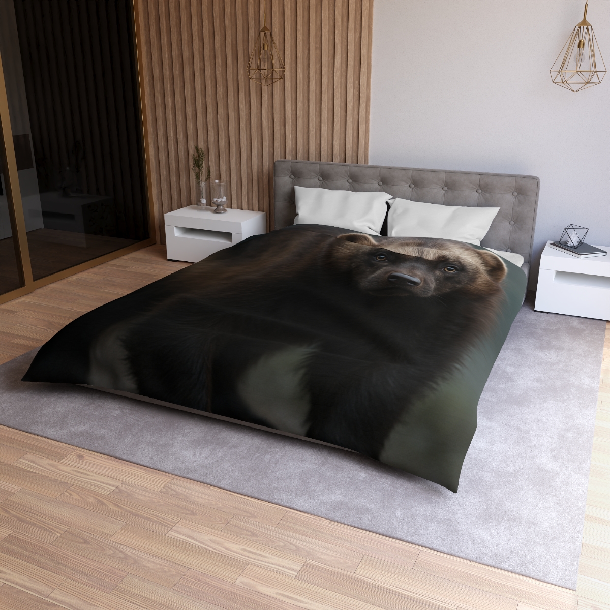 Velvet Shadow Wolverine designer printed duvets
