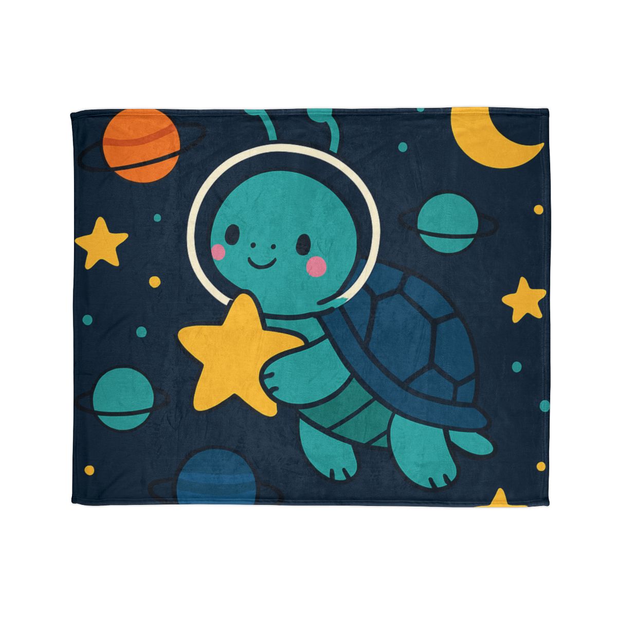 Starlight Space Turtle soft fleece blankets