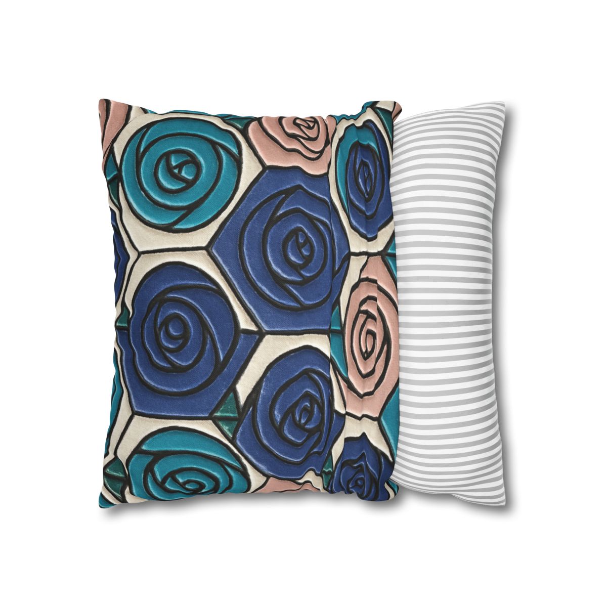 Bud Spiral Mosaic Tiles stylish decorative pillowcases
