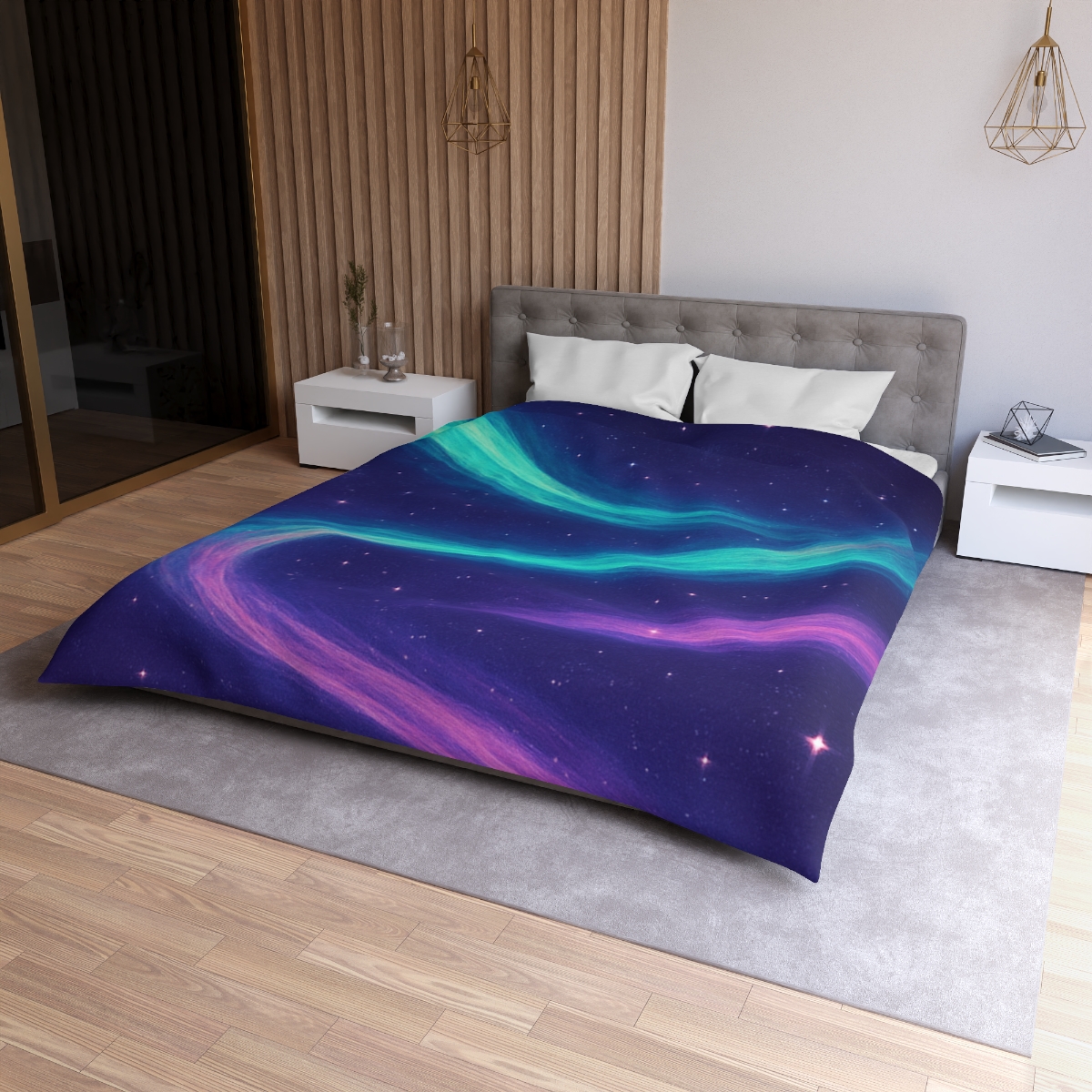 Aurora Plasma Ribbon Drift warm winter duvets