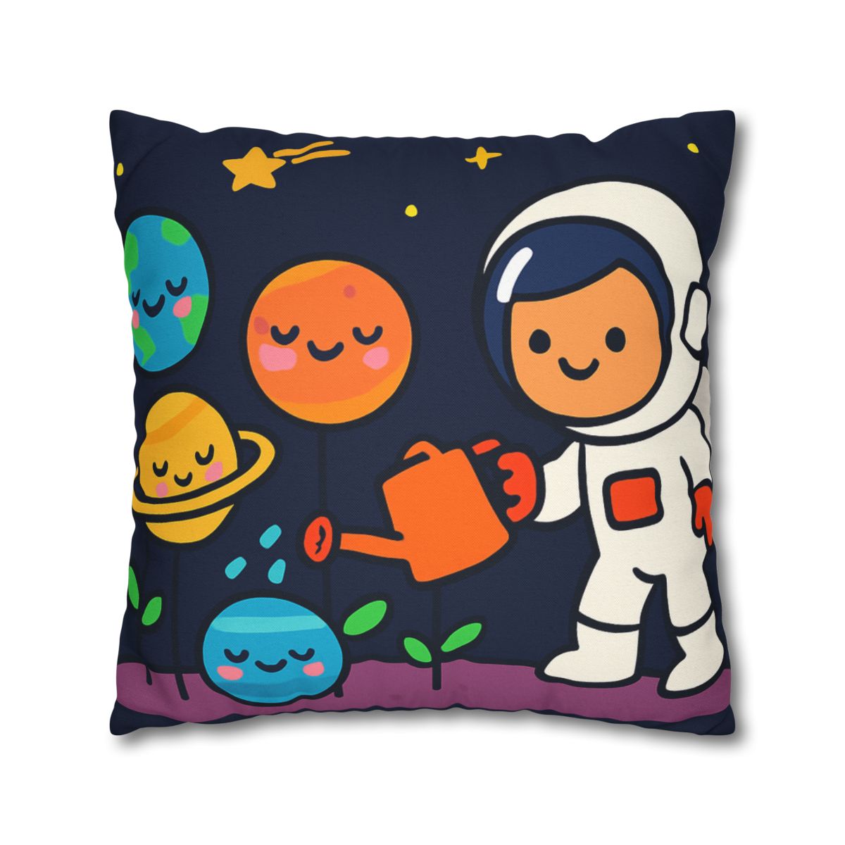 Galaxy Garden Of Friendly Planets comfortable bedding pillow covers