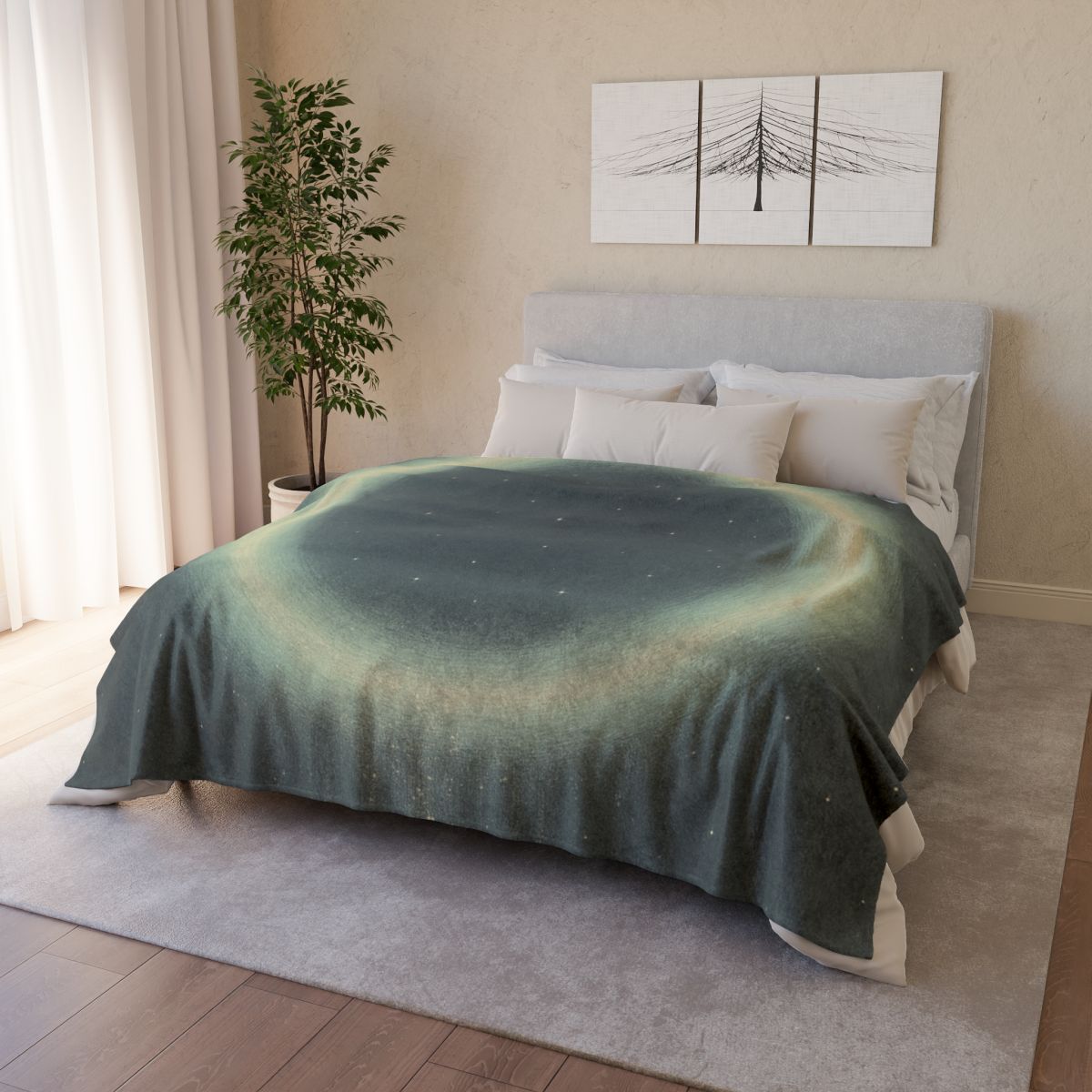 Aurora Dust Halo soft fleece blankets