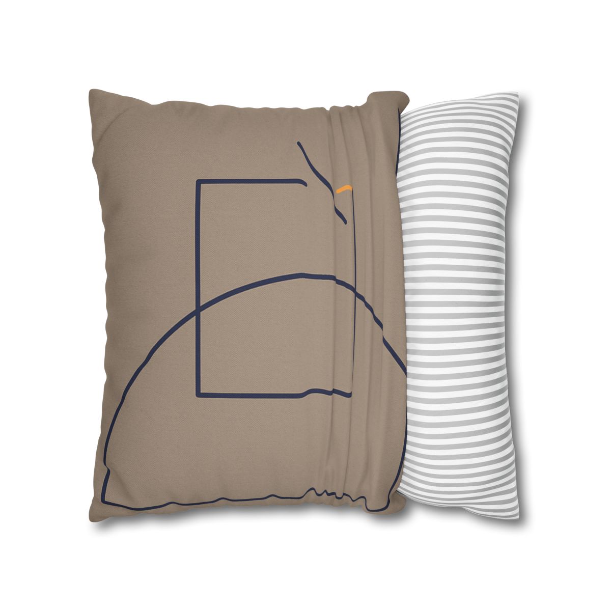 Corner Arc With Nested Open Square trendy patterned pillow cases