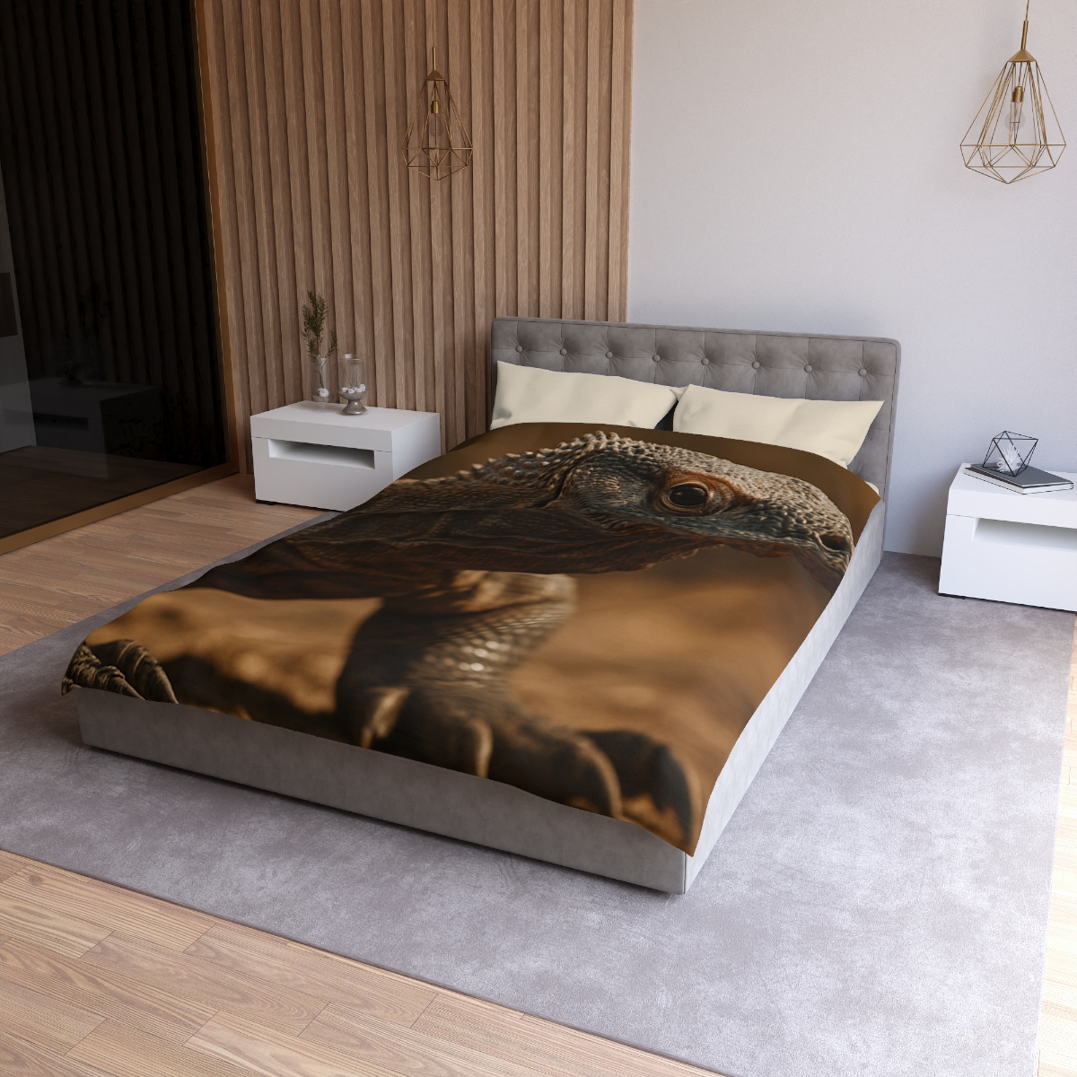 Ancient Sentinel Komodo Dragon custom duvets