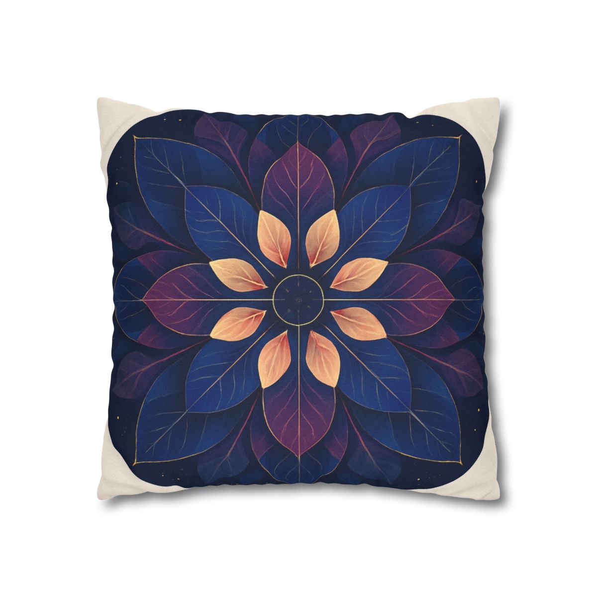 Petal Prism Mandala custom pillow cases