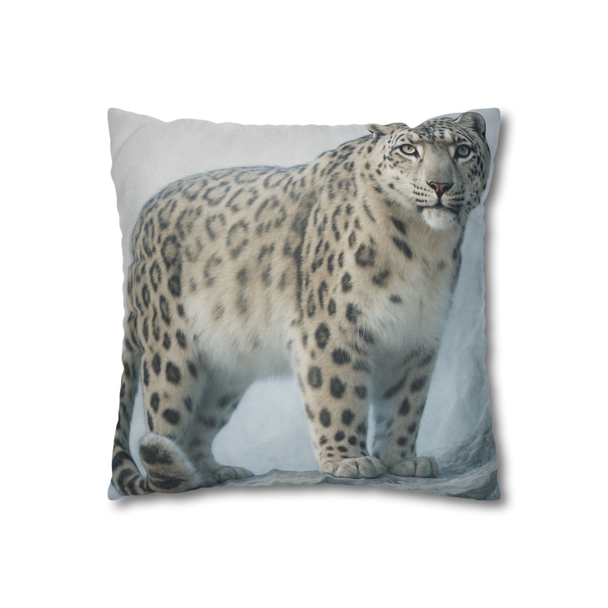 Frost Summit Snow Leopard soft cotton pillow cases