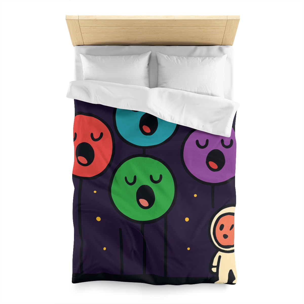 Galaxy Garden Of Singing Planets designer printed duvets
