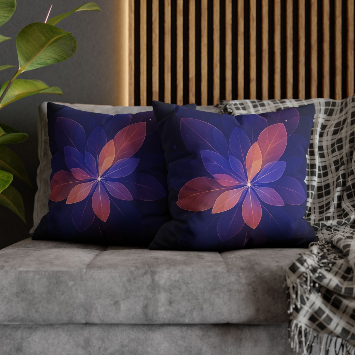 Petal Prism Overlap soft cotton pillow cases