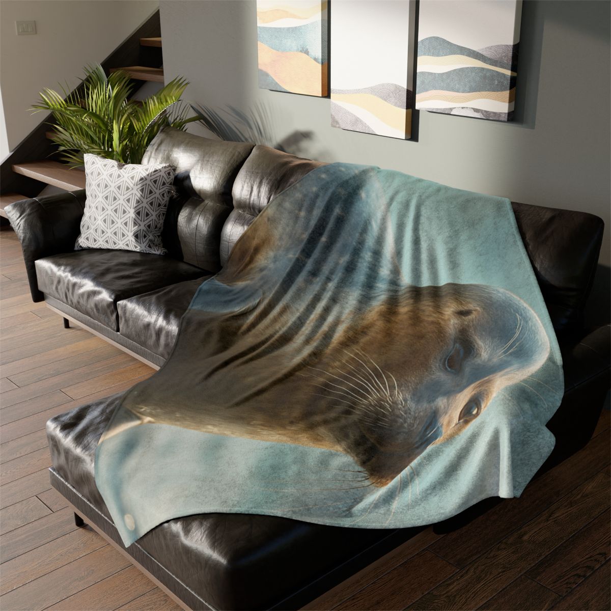 Harbor Sentinel Seal personalized cozy blankets
