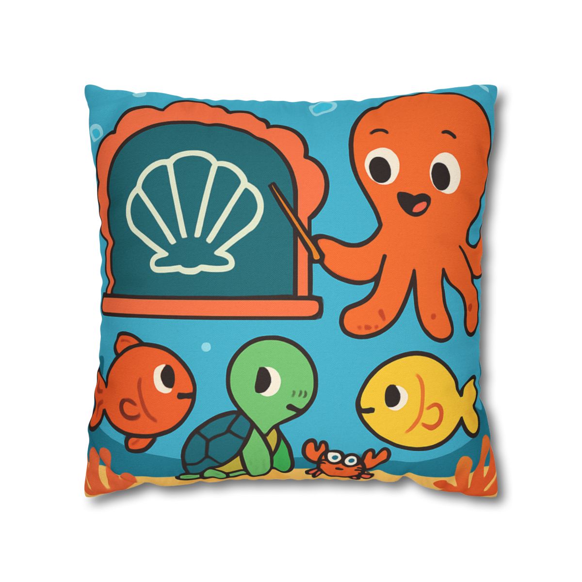 Coral Classroom Under The Sea custom pillow cases