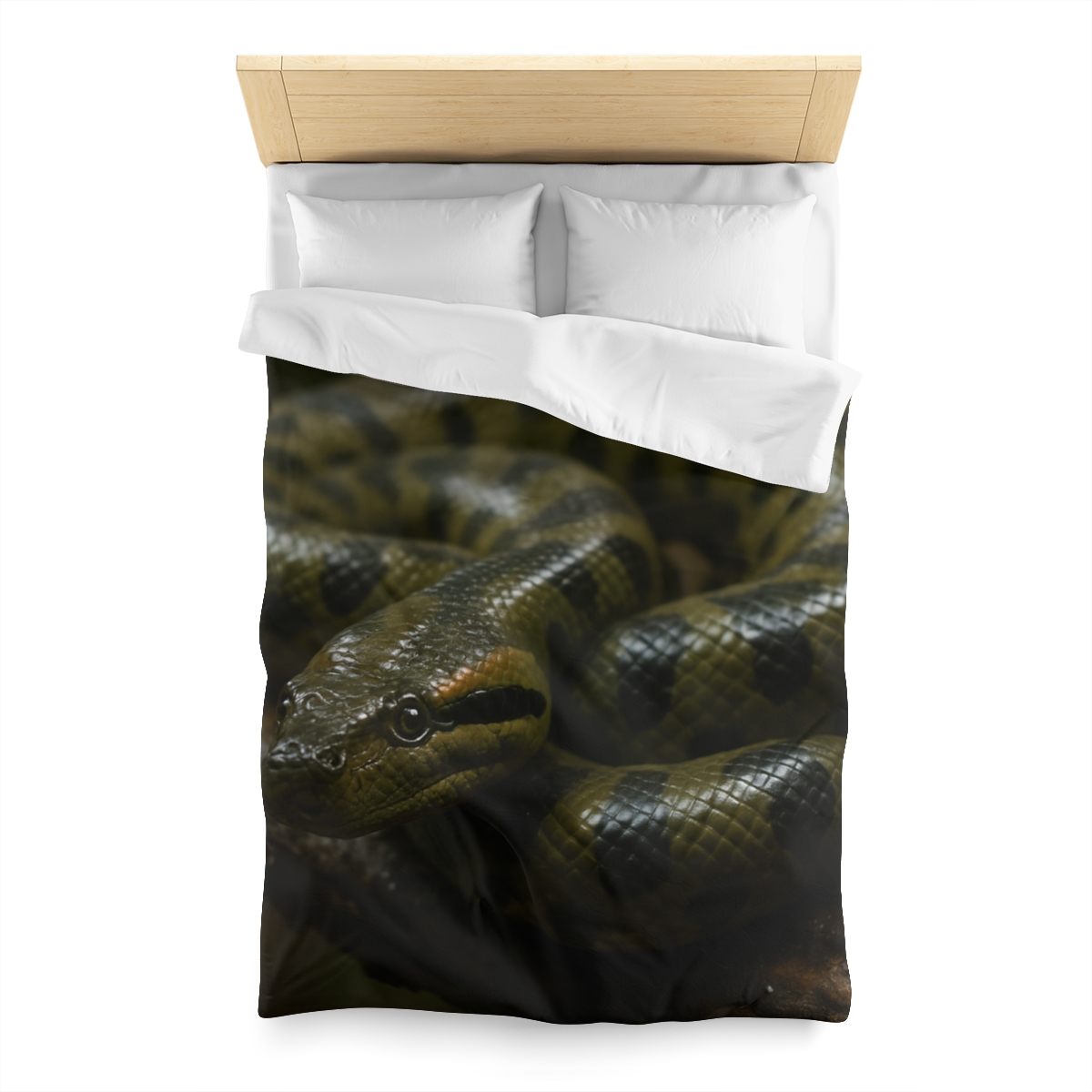 Shadow Coil Green Anaconda personalized bedding duvets