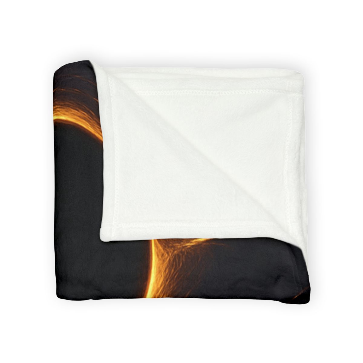 Black Hole Silhouette personalized cozy blankets