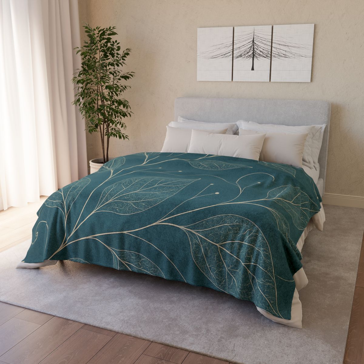 Vein Map Constellation Weave personalized cozy blankets