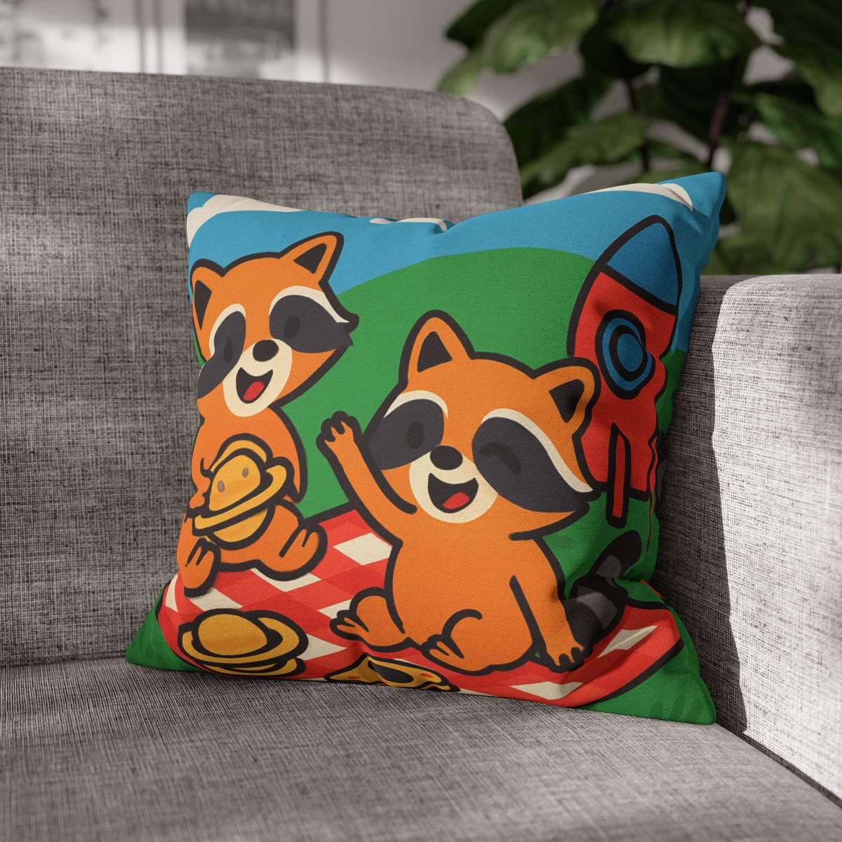 Rocket Racers Picnic custom pillow cases