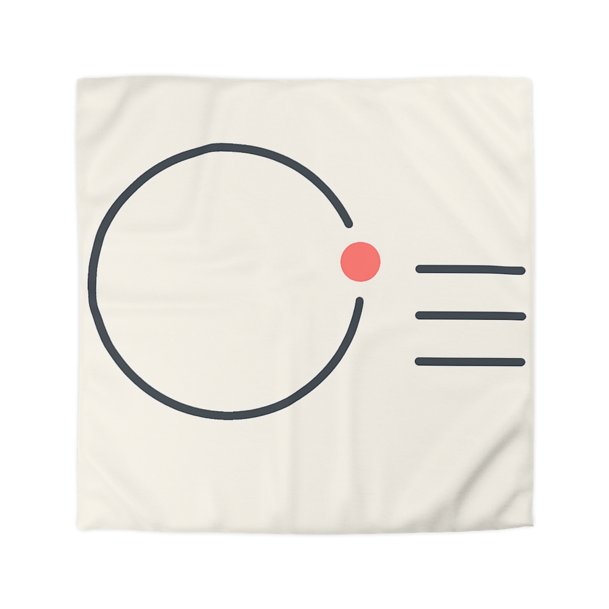 Offset Ring With Three Quiet Bars designer printed duvets