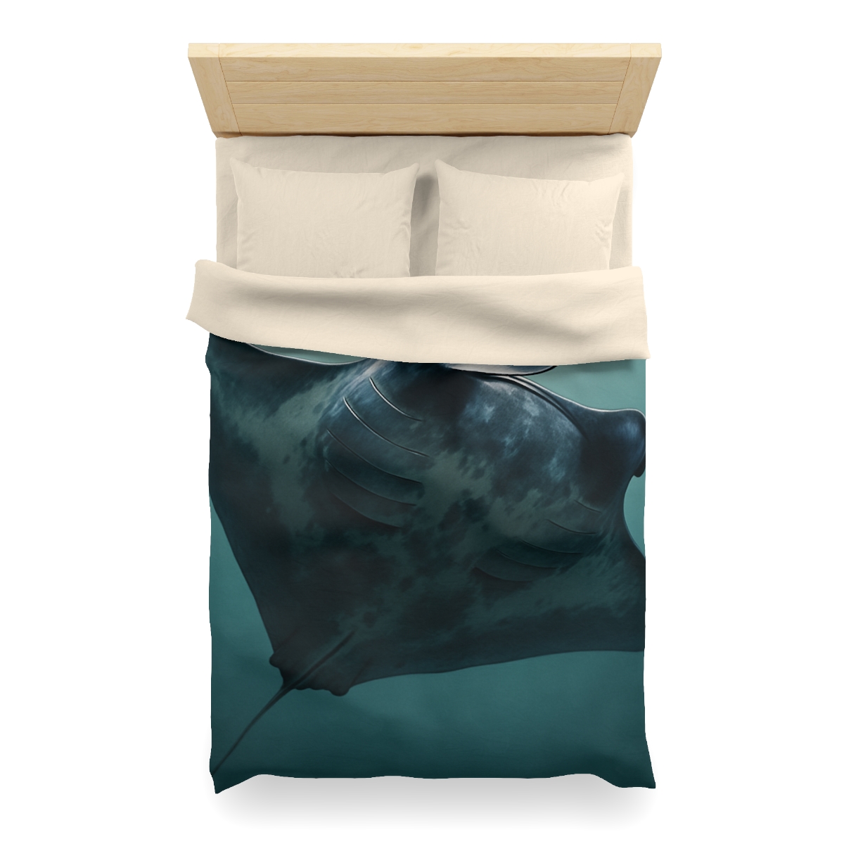Nebula Glide Giant Manta Ray stylish duvet covers
