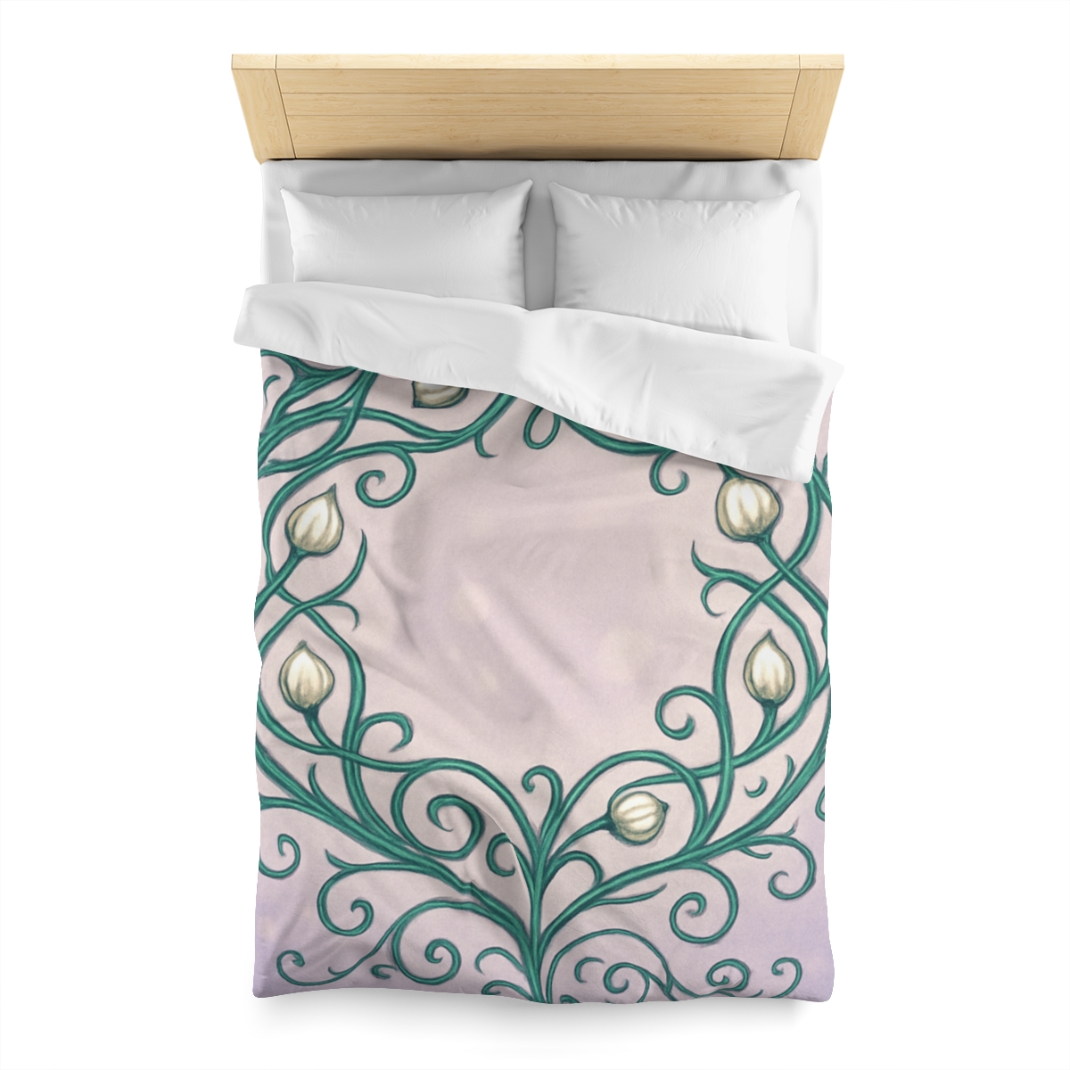 Vine Lattice Halo designer printed duvets