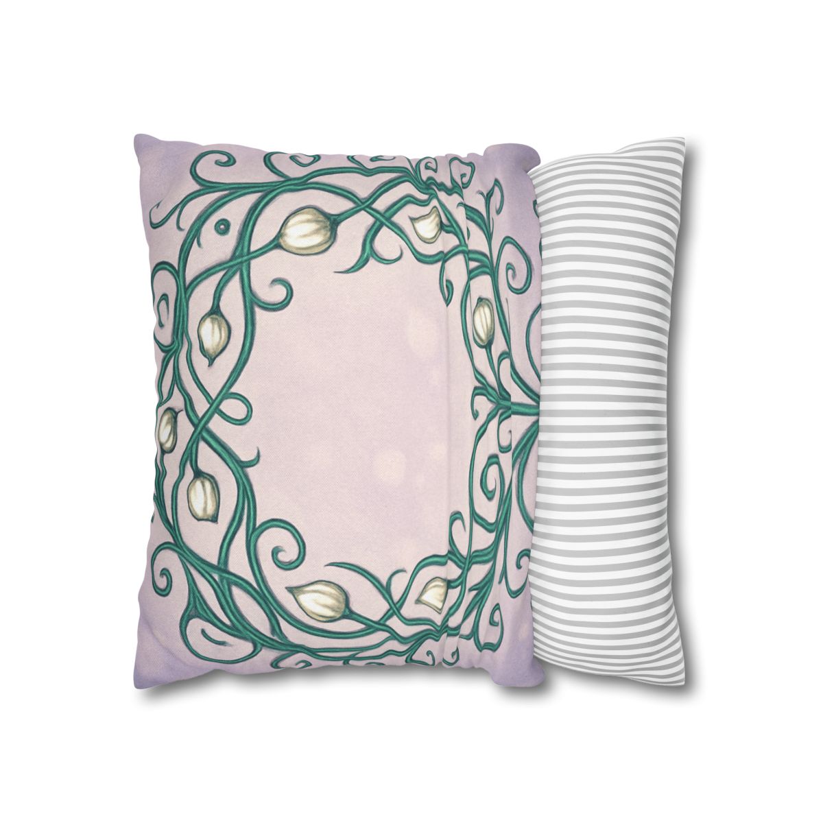 Vine Lattice Halo designer print pillow cases