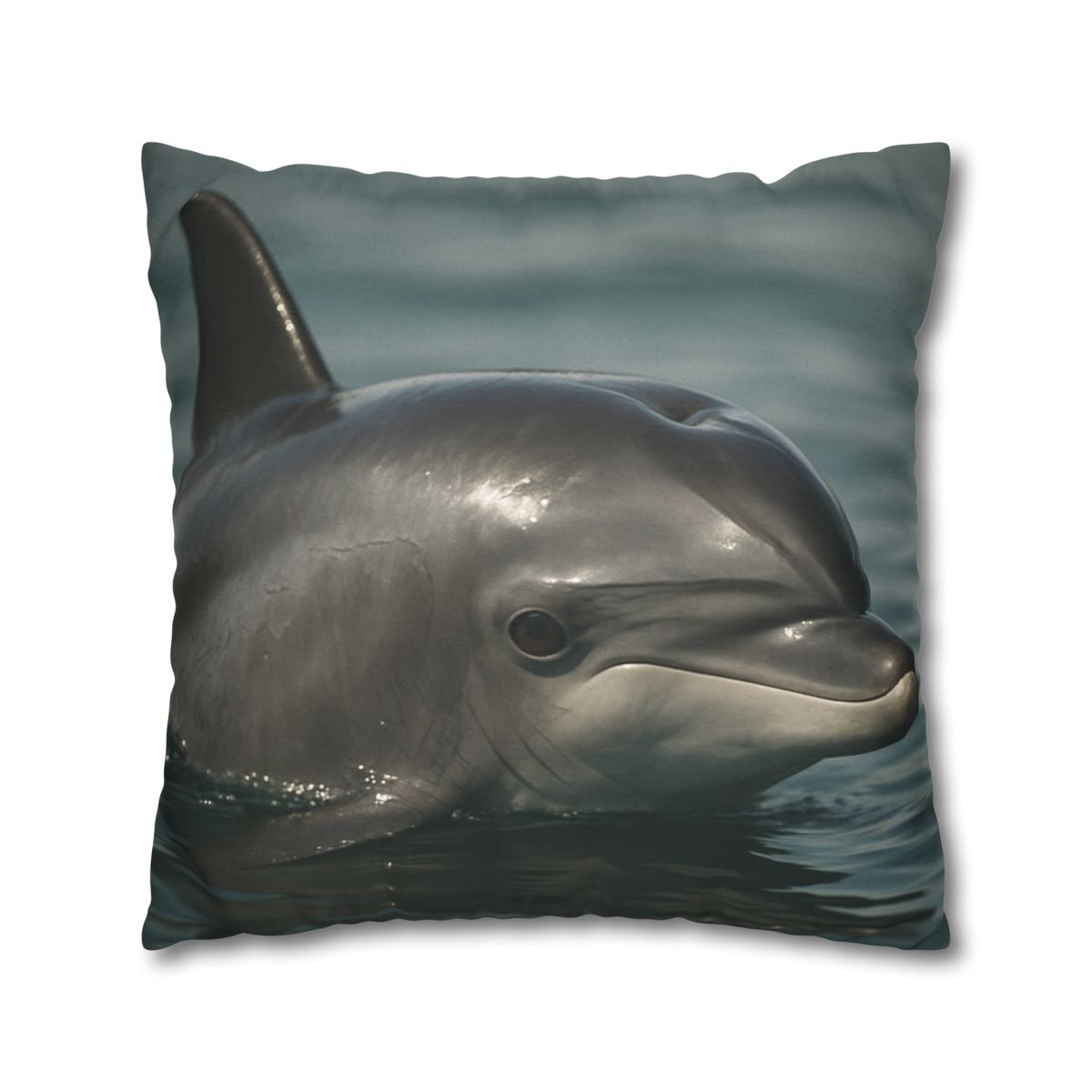 Mirror Calm Bottlenose Dolphin soft cotton pillow cases