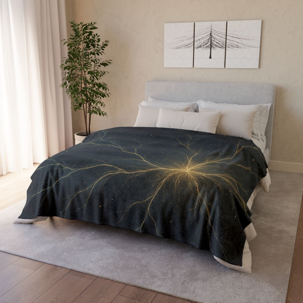 Stellar Filament Symphony soft fleece blankets