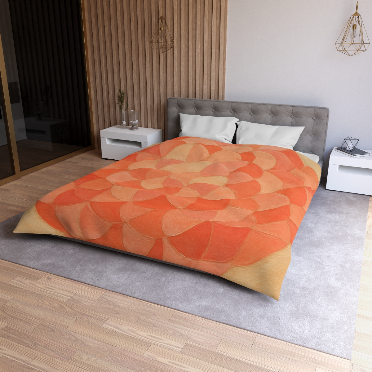 Petal Mosaic Halo personalized bedding duvets