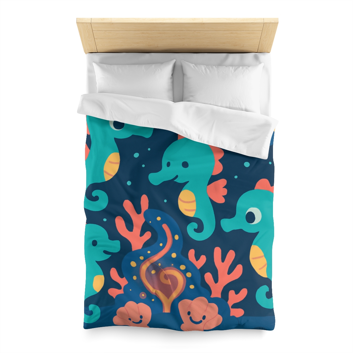 Cosmic Coral Carnival custom duvets