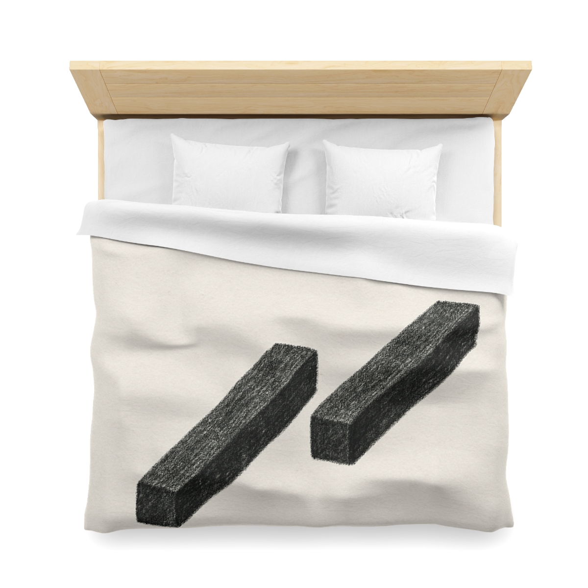 Staggered Bars With Floating Ring unique patterned duvets