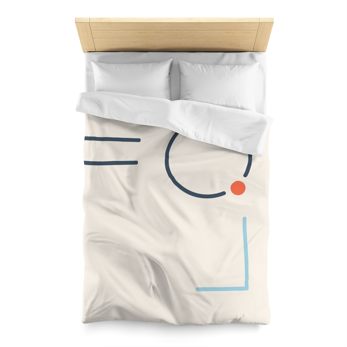 Quiet Orbit With Offset Bars custom duvets