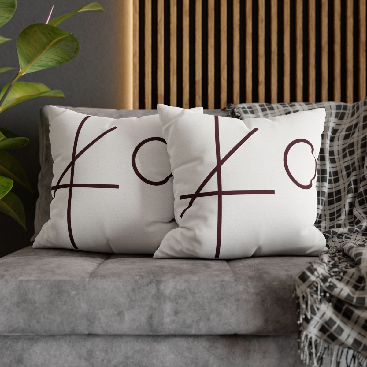 Intersecting Bar Triad With Open Circle unique gift pillow cases