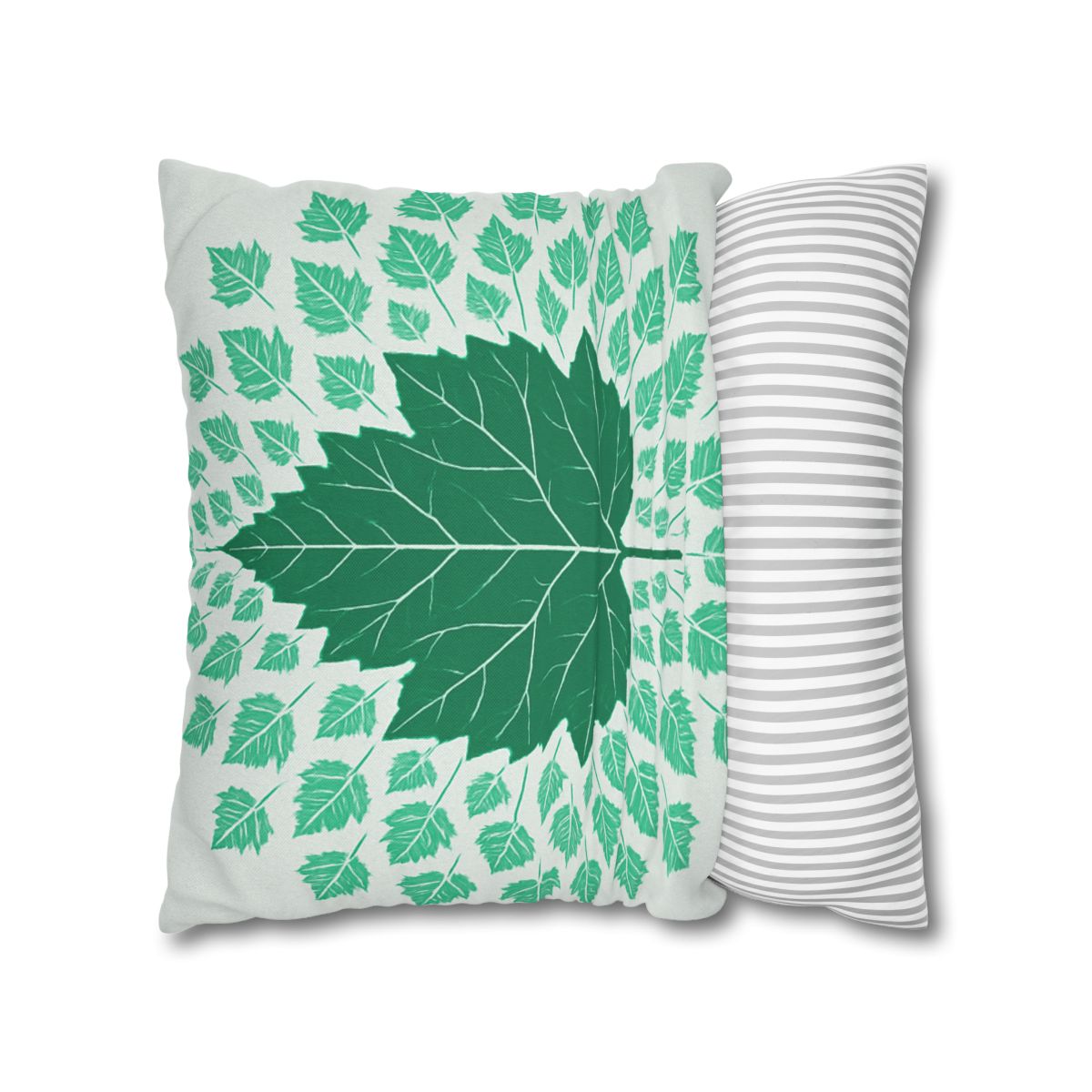 Fractal Leaf Radiance soft cotton pillow cases
