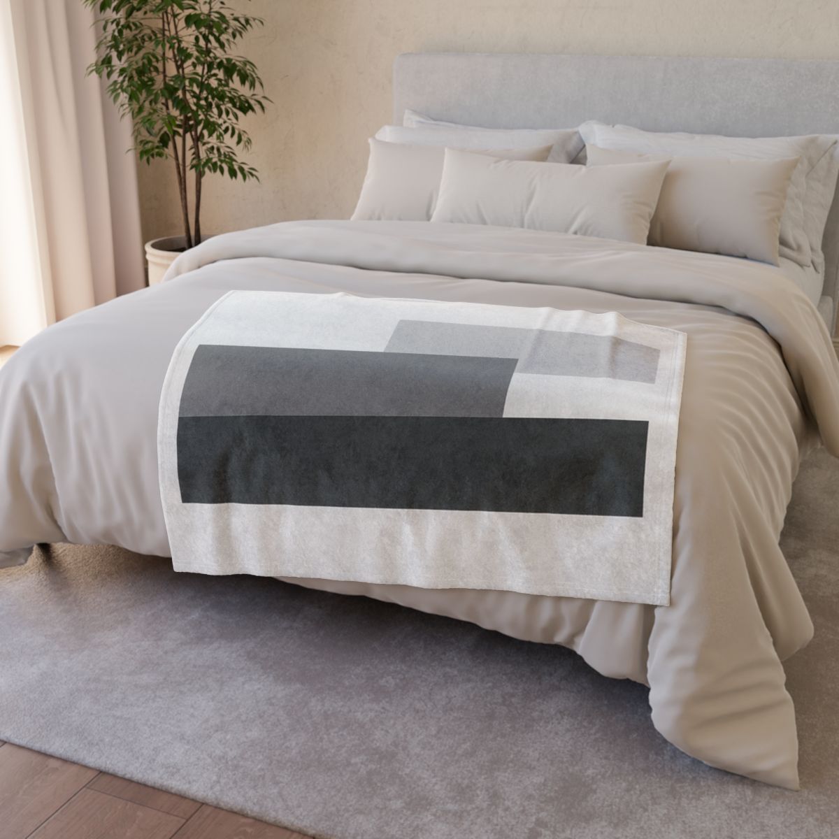 Quiet Bridge Of Three Bars designer printed blankets