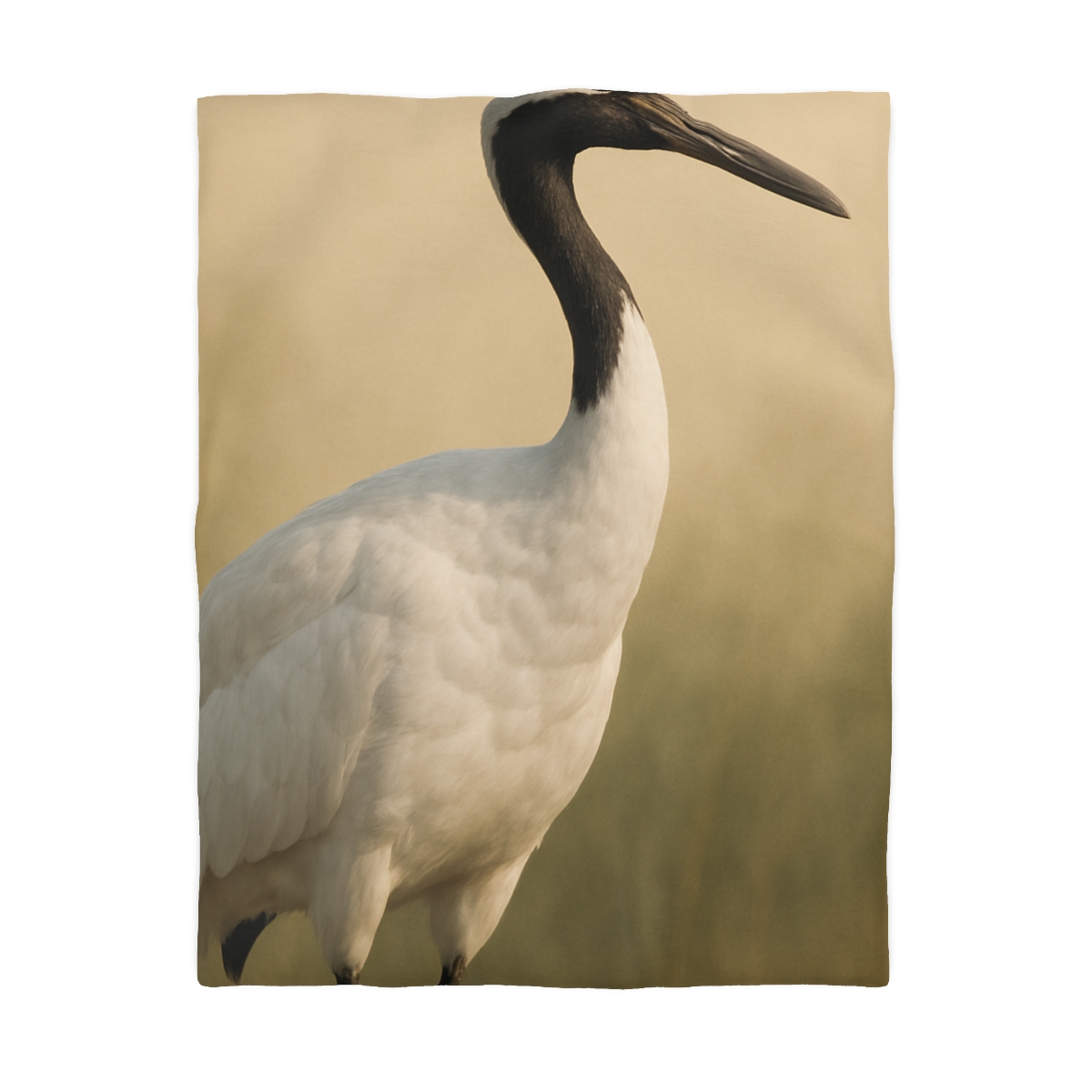 Quiet Halo Red Crowned Crane warm winter duvets