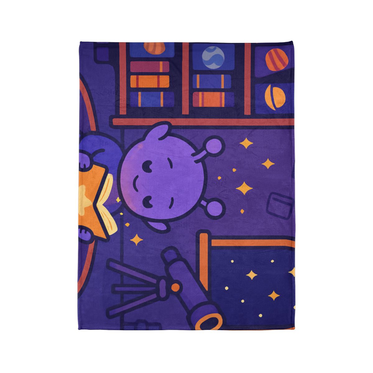 Library Of Floating Star Books stylish throw blankets