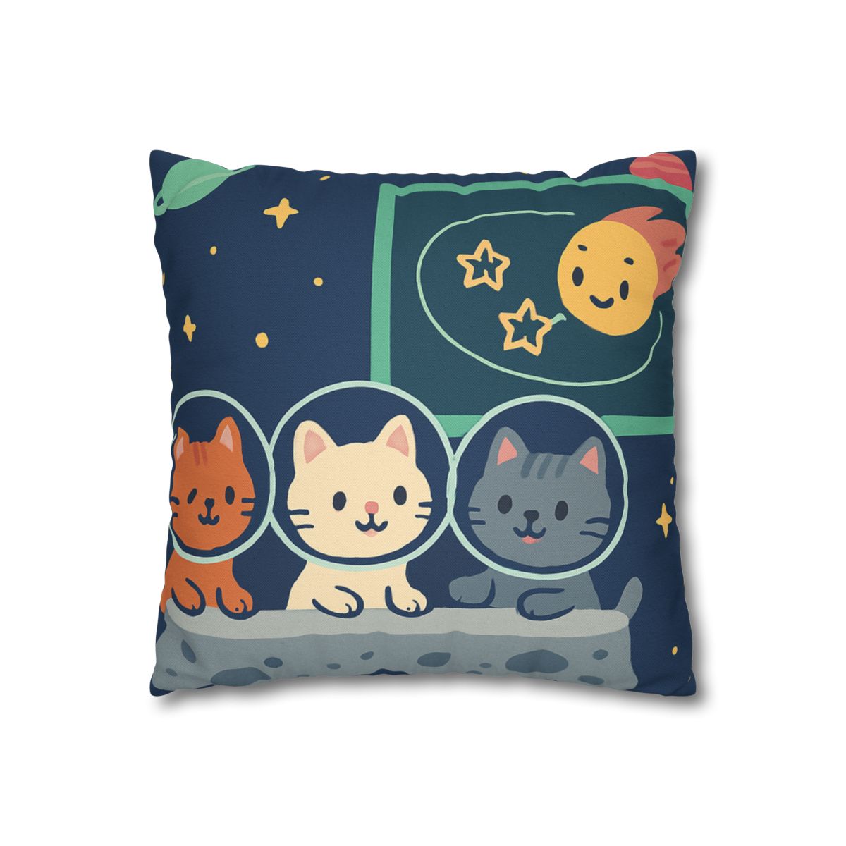 Comet Classroom For Curious Kittens personalized pillow covers